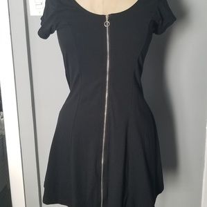 Black zipper dress